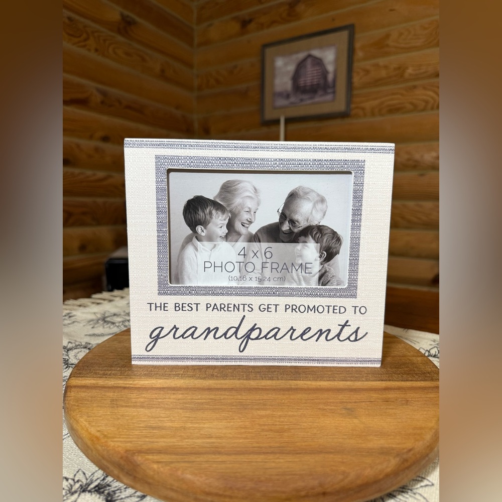 GRANDPARENTS 4x6 Wooden Picture Frame